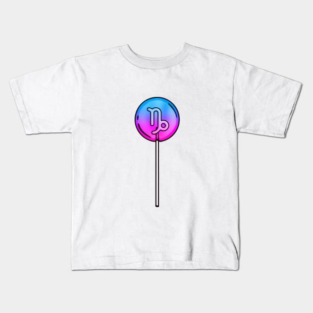 Capricorn Lollipop Kids T-Shirt by wildtribe